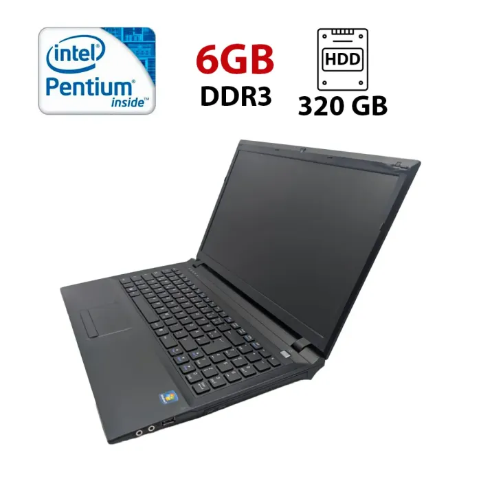 Ноутбук Terra Mobile 1528 / 15.6" (1366x768) TN / Intel Pentium B940 (2 ядра по 2.0 GHz) / 6 GB DDR3 / 320 GB HDD / Intel HD Graphics / WebCam б/в - зображення 1