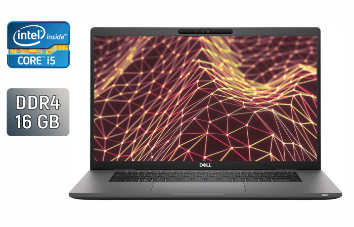 Ультрабук Dell Latitude 7530 / 15.6" (1920x1080) IPS / Intel Core i5-1245U (10 (12) ядер по 1.2 - 4.4 GHz) / 16 GB DDR4 / 512 GB SSD / Intel Iris Xe Graphics / WebCam / Windows 10 б/в - зображення 1