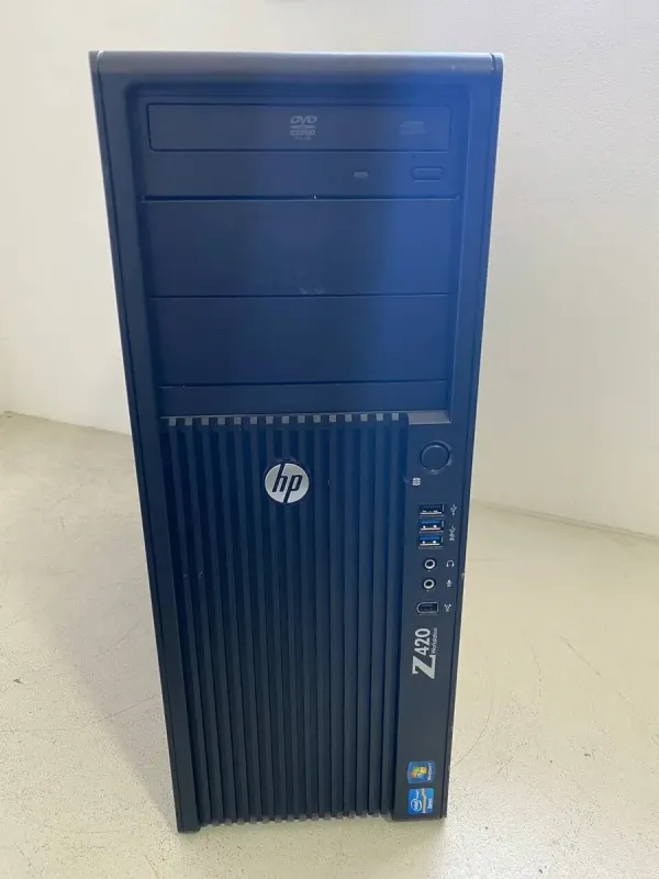 Робоча станція Б-клас HP Z420 Workstation Tower / Intel Xeon E5-2660 v2 (10 (20) ядер по 2.2 - 3.0 GHz) / 64 GB DDR3 / 240 GB SSD + 500 GB HDD / AMD Radeon HD 7870, 2 GB GDDR5, 256-bit / DVD-ROM / HDMI б/в - зображення 2