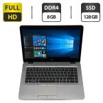 Ноутбук HP EliteBook mt43 / 14" (1920x1080) TN / AMD Pro A8-9600B (4 ядра по 2.4 - 3.3 GHz) / 8 GB DDR4 / 128 GB SSD / AMD Radeon R5 Graphics / WebCam / VGA б/в