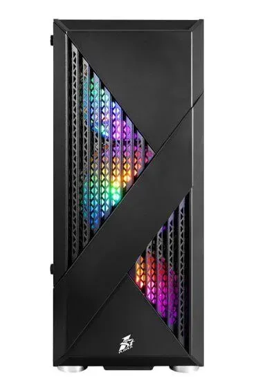 Ігровий ПК 1stPlayer F3-A-BK-4F1 Black Tower / Intel Core i5-12400F (6 (12) ядер по 2.5 - 4.4 GHz) / 16 GB DDR5 / 512 GB SSD M.2 / nVidia GeForce RTX 5060, 8 GB GDDR7, 128-bit б/в - зображення 4