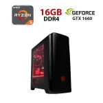 Ігровий ПК Forsage H602-BK Tower / AMD Ryzen 5 5500 (6 (12) ядер по 3.6 - 4.2 GHz) / 16 GB DDR4 / 512 GB SSD / nVidia GeForce GTX 1060, 6 GB GDDR5, 192-bit