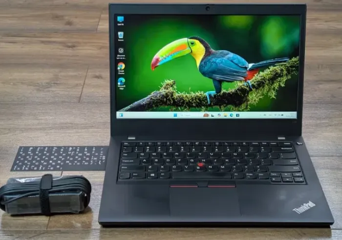 Ультрабук Lenovo ThinkPad L14 Gen 1 / 14" (1920x1080) IPS / Ryzen 5 Pro 4650U (6 (12) ядра по 2.1 - 2.3 GHz) / 8 GB DDR4 / 256 GB SSD / AMD Radeon Graphics / WebCam б/в - зображення 2