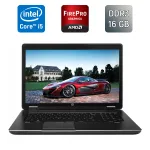 Мобільна робоча станція Б-класу HP zBook 17 G2 / 17,3" (1600x900) TN / Intel Core i5-4310M (2 (4) ядра по 2,7 - 3,4 ГГц) / 16 ГБ DDR3 / 240 ГБ SSD / AMD FirePro M6100, 2 ГБ GDDR5, 128-біт / WebCam / Fingerprint / Windows 10 б/в