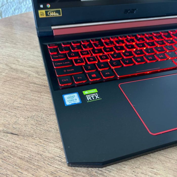 Ігровий ноутбук Acer Nitro 5 AN515-54 / 15.6" (1920x1080) IPS / Intel Core i5-9300H (4 (8) ядра по 2.4 - 4.1 GHz) / 16 GB DDR4 / 256 GB SSD + 1000 GB HDD / nVidia GeForce RTX 2060, 6 GB GDDR6, 192-bit / WebCam б/в - зображення 8