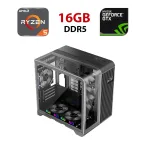 Ігровий ПК STALKER RT5 Black Tower / AMD Ryzen 5 8400F (6 (12) ядер по 4,2 - 4,7 ГГц) / 16 ГБ DDR5 / 960 ГБ SSD / nVidia GeForce RTX 5060, 8 ГБ GDDR7, 128-bit