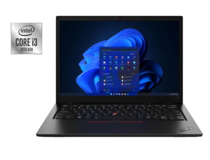 Ультрабук Б-клас Lenovo ThinkPad L13 / 13.3" (1366x768) TN / Intel Core i3-10110U (2 (4) ядра по 2.1 - 4.1 GHz) / 4 GB DDR4 / 256 GB SSD / Intel UHD Graphics / WebCam / Win 10 Pro б/в - зображення 1