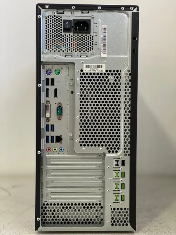 Комплект ПК: комп'ютер Fujitsu Esprimo P756 E90 Tower / Intel Core i3-6100 (2 (4) ядра по 3.7 GHz) / 8 GB DDR4 / 128 GB SSD + 500 GB HDD / Intel HD Graphics 530 / DVD-ROM + Монітор Б-клас Acer B246HL / 24" (1920x1080) TN б/в - зображення 4