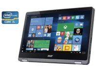 Ноутбук-трансформер Acer Aspire R5-571T / 15.6" (1920x1080) IPS Touch / Intel Core i5-7200U (2 (4) ядра по 2.5 - 3.1 GHz) / 8 GB DDR4 / 512 GB SSD / Intel HD Graphics 620 / WebCam б/в