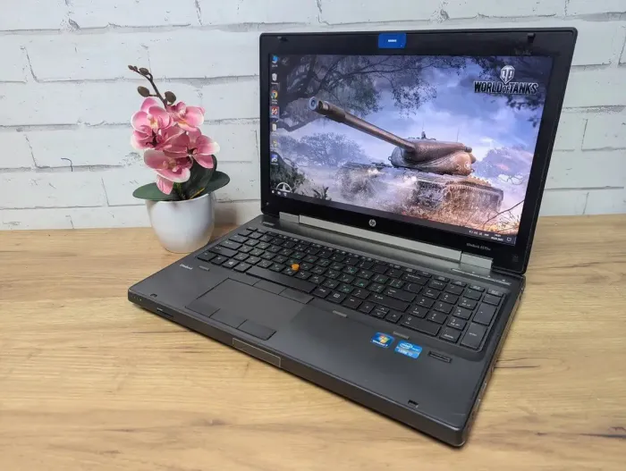 Мобільна робоча станція Б-клас HP EliteBook 8570w / 15.6" (1920x1080) TN / Intel Core i7-3630QM (4 (8) ядра по 2.4 - 3.4 GHz) / 8 GB DDR3 / 256 GB SSD / AMD Radeon HD 7770M, 1 GB GDDR5, 128-bit / WebCam / DVD-ROM б/в - зображення 6