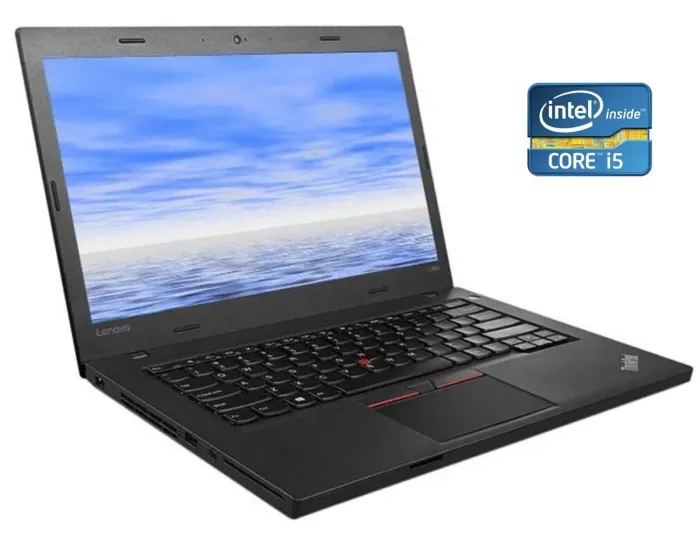 Ультрабук Б-клас Lenovo ThinkPad L460 / 14" (1366x768) TN / Intel Core i3-6100U (2 (4) ядра по 2.3 GHz) / 4 GB DDR3 / 128 GB SSD / Intel HD Graphics 520 / WebCam / Win 10 Pro б/в - зображення 1