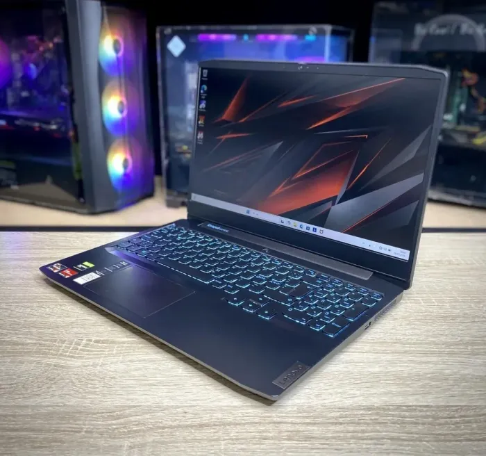Ігровий ноутбук Lenovo IdeaPad Gaming 3 / 15.6" (1920x1080) IPS / AMD Ryzen 5 4600H (6 (12) ядер по 3.0 - 4.0 GHz) / 8 GB DDR4 / 512 GB SSD / nVidia GeForce GTX 1650, 4 GB GDDR5, 128-bit / WebCam б/в - зображення 4