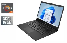 Ноутбук Б-клас HP 14-fg1003cl / 14" (1920x1080) IPS / AMD Ryzen 3 5300U (4 (8) ядра по 2.6 - 3.8 GHz) / 16 GB DDR4 / 512 GB SSD / AMD Radeon Graphics 384SP / WebCam / Windows 10 б/в