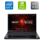 Ігровий ноутбук Acer Nitro V15 ANV15-51 / 15.6" (1920x1080) IPS / Intel Core i7-13620H (10 (16) ядер по 3,6 - 4,9 ГГц) / 16 ГБ DDR5 / 1000 ГБ SSD / nVidia GeForce RTX 4060, 8 ГБ GDDR6, 128-bit / WebCam / Windows 11 б/в