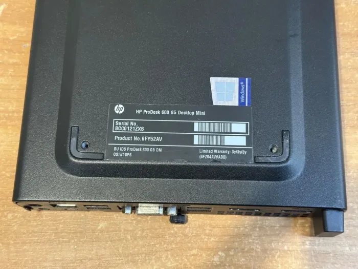 Неттоп HP ProDesk 600 G5 Mini USFF / Intel Core i5-9500T (6 ядер по 2.2 - 3.7 GHz) / 8 GB DDR4 / HDD / Intel UHD Graphics 630 / USB 3.1 / DisplayPort + Блок живлення б/в - зображення 5