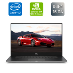 Ігровий ноутбук Б-класу Dell XPS 15 9570 / 15,6" (1920x1080) IPS / Intel Core i7-8750H (6 (12) ядра по 2,2 - 4,1 ГГц) / 16 ГБ DDR4 / 512 ГБ SSD / nVidia GeForce GTX 1050 Ti Max-Q, 4 ГБ GDDR5, 128-біт / USB Type-C б/в