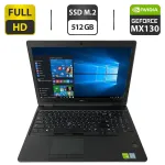 Ігровий ноутбук Dell Latitude 5591 / 15.6" (1920x1080) IPS / Intel Core i5-8400H (4 (8) ядра по 2.5 - 4.2 GHz) / 16 GB DDR4 / 512 GB SSD M.2 / GeForce MX130, 2 GB GDDR5, 64-bit / WebCam б/в