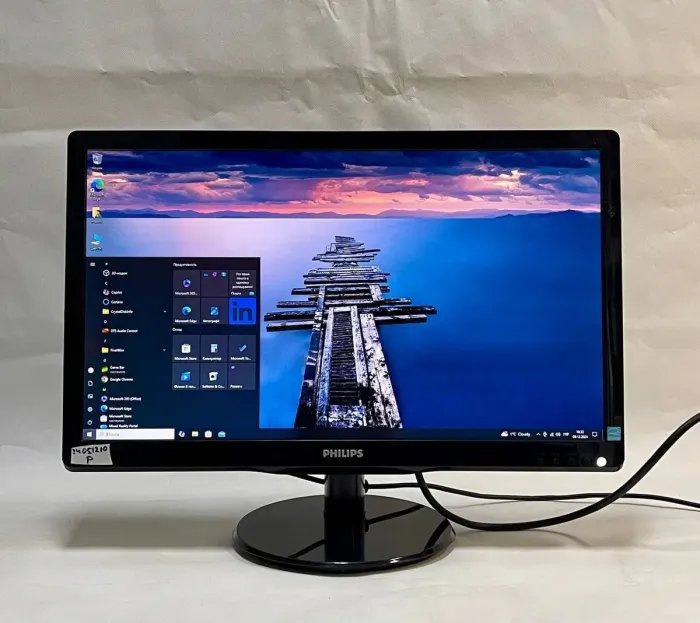 Монітор Б-класс Philips 226V / 22" (1920x1080) TN / DVI, VGA, Audio / VESA 100x100 б/в - зображення 4