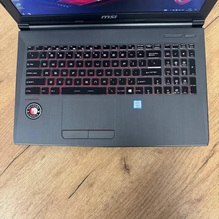 Ігровий ноутбук Б-клас MSI GF62VR 7RF Apache Pro / 15.6" (3840x2160) IPS / Intel Core i7-7700HQ (4 (8) ядра по 2.8 - 3.8 GHz) / 16 GB DDR4 / 128 GB SSD + 1000 GB HDD / nVidia GeForce GTX 1060, 6 GB GDDR5, 192-bit / WebCam б/в - зображення 7