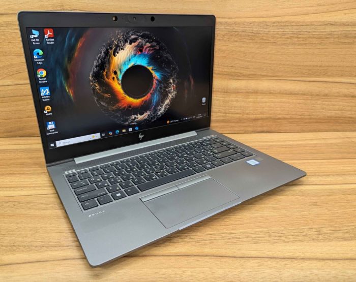 Мобільна робоча станція HP zBook 14u G6 / 14" (1920x1080) IPS / Intel Core i7-8565U (4 (8) ядра по 1.8 - 4.6 GHz) / 16 GB DDR4 / 512 GB SSD / AMD Radeon Pro WX 3200, 4 GB GDDR5, 128-bit / WebCam / TouchID / Windows 10 б/в - зображення 4