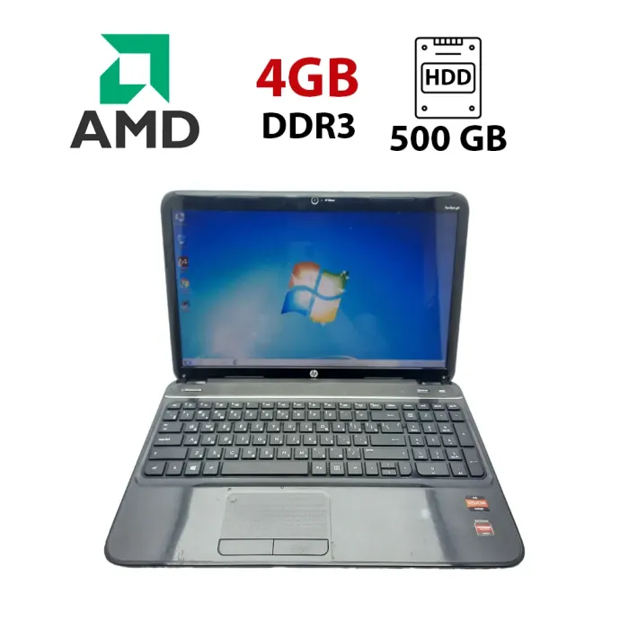 Ноутбук HP Pavilion g6-2000 / 15.6" (1366x768) TN / AMD A6-4400M (2 ядра по 2.7 - 3.2 GHz) / 4 GB DDR3 / 500 GB HDD / AMD Radeon HD 7520G / WebCam б/в - зображення 1