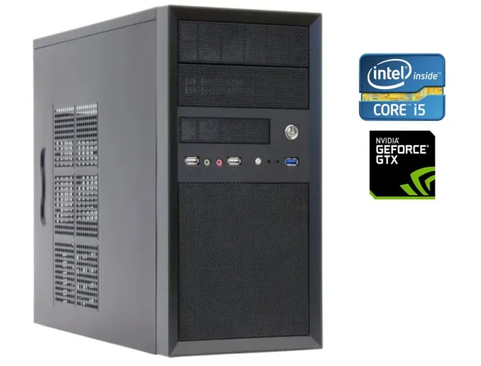 Ігровий ПК Monos Pro Gaming Tower / Intel Core i5-8400 (6 ядер по 2.8 - 4.0 GHz) / 16 GB DDR4 / 512 GB SSD / nVidia GeForce GTX 1050 Ti, 4 GB GDDR5, 128-bit / Win 10 б/в - зображення 1