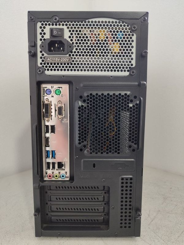 Комп'ютер Inter-Tech Tower / Intel Core i3-6100 (2 (4) ядра по 3.7 GHz) / 8 GB DDR4 / 128 GB SSD / Intel HD Graphics 530 б/в - зображення 4