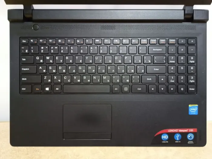 Ноутбук Б-клас Lenovo IdeaPad 100-15IBY / 15.6" (1366x768) TN / Intel Celeron N2840 (2 ядра по 2.16 - 2.58 GHz) / 4 GB DDR3 / 120 GB SSD / Intel HD Graphics / WebCam б/в - зображення 9