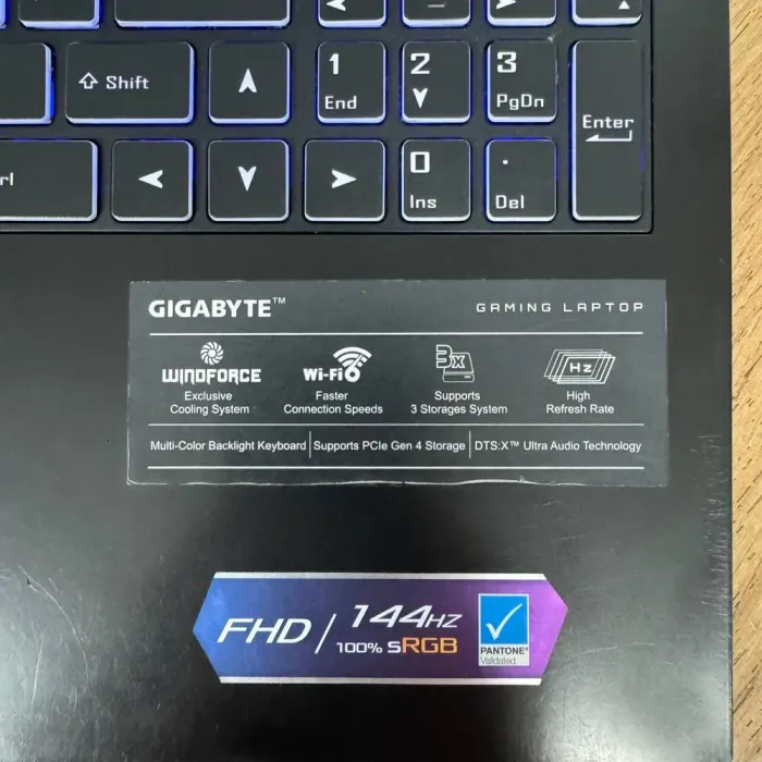 Ігровий ноутбук Б-клас Gigabyte G5 MD / 15.6" (1920x1080) IPS / Intel Core i5-11400H (6 (12) ядер 4.5 GHz) / 8 GB DDR4 / 512 GB SSD / nVidia GeForce RTX 3050 Ti, 4 GB GDDR6, 128-bit / WebCam б/в - зображення 9