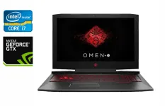 Ігровий ноутбук HP Omen / 15.6" (1920x1080) IPS / Intel Core i7-9750H (6 (12) ядер по 2.6 - 4.5 GHz) / 16 GB DDR4 / 512 GB SSD / nVidia GeForce GTX 1650, 4 GB GDDR5, 128-bit / WebCam / HDMI б/в