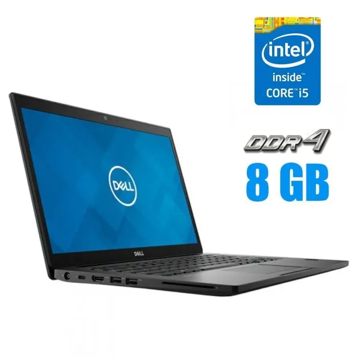 Ноутбук Б-клас Dell Latitude 7490 / 14" (1920x1080) IPS / Intel Core i5-8250U (4 (8) ядра по 1.6 - 3.4 GHz) / 8 GB DDR4 / 256 GB SSD / Intel UHD Graphics 620 / WebCam / Windows 10 Pro б/в - зображення 1