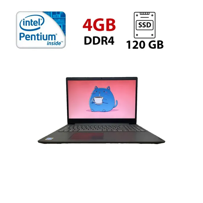 Ноутбук Б-клас Lenovo IdeaPad S145-15IWL / 15.6" (1366x768) TN / Intel Pentium Gold 5405U (2 (4) ядра по 2.3 GHz) / 4 GB DDR4 / 120 GB SSD / Intel UHD Graphics / WebCam б/в - зображення 1