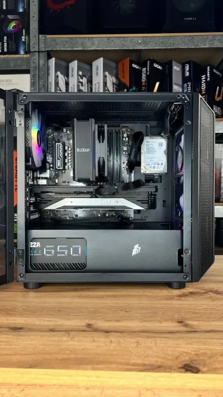 Збірка під замовлення: комп'ютер 1stPlayer D3-3F2-PLUS Black Tower / AMD Ryzen 5 3600 (6 (12) ядер по 3.6 - 4.2 GHz) / 16 GB DDR4 / 512 GB SSD M.2 / AMD Radeon RX 6700 XT, 8 GB GDDR6, 192-bit / 650W б/в - зображення 6