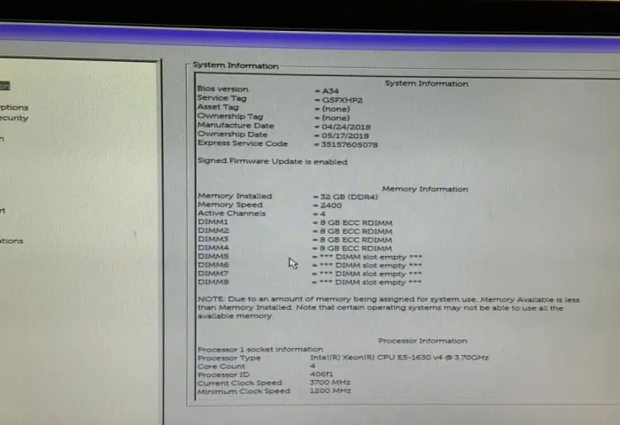 Системний блок Dell Precision 5810 Tower / Intel Xeon E5-1630 v4 (4 (8) ядра по 3,7 - 4,0 ГГц) / 32 ГБ DDR4 ECC / 240 ГБ SSD + 1000 ГБ HDD / без відеокарти / 685 Вт / DVD-RW б/в - зображення 13