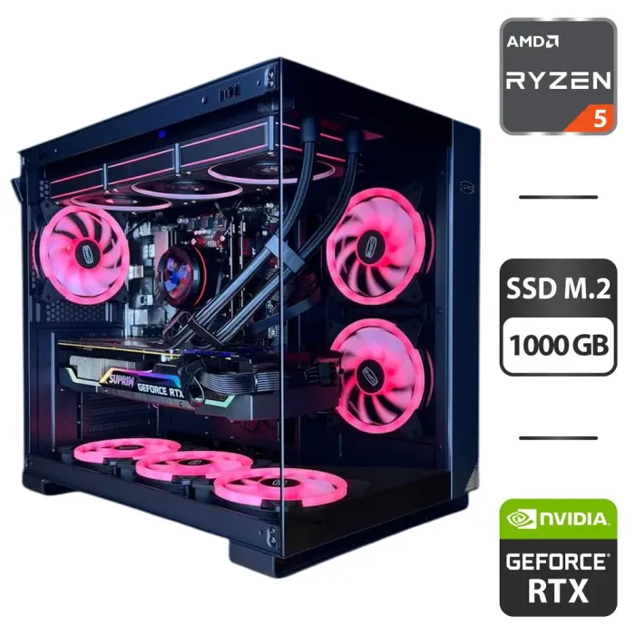 Складання під замовлення: ігровий ПК PCCooler C3 T500 ARGB Black Tower / AMD Ryzen 5 7500F (6 (12) ядер по 3.7 - 5.0 GHz) / 32 GB DDR5 / 1000 GB SSD M.2 / nVidia GeForce RTX 308 320-bit / 850W б/в - зображення 1