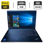 Ультрабук Б-клас Lenovo ThinkPad E14 Gen2 / 14" (1920x1080) IPS / Intel Core i5-1135G7 (4 (8) ядра по 4.2 GHz) / 8 GB DDR4 / 256 GB SSD / Intel Iris Xe Graphics / WebCam б/в