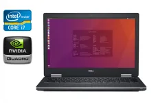 Мобільна робоча станція Dell Precision 7520 / 15.6" (1920x1080) IPS / Intel Core i7-7820HQ (4 (8) ядра по 2.9 - 3.9 GHz) / 16 GB DDR4 / 512 GB SSD / nVidia Quadro M2200, 4 GB GDDR5, 128-bit / WebCam / Windows 10 б/в