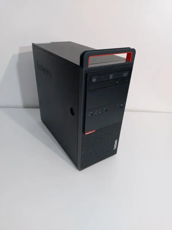 Комп'ютер Lenovo ThinkCentre M800 Tower / Intel Core i5-6500 (4 ядра по 3.2 - 3.6 GHz) / 16 GB DDR4 / 512 GB SSD / AMD Radeon RX 570, 4 GB GDDR5, 256-bit / 350W / DVD-ROM б/в - зображення 3