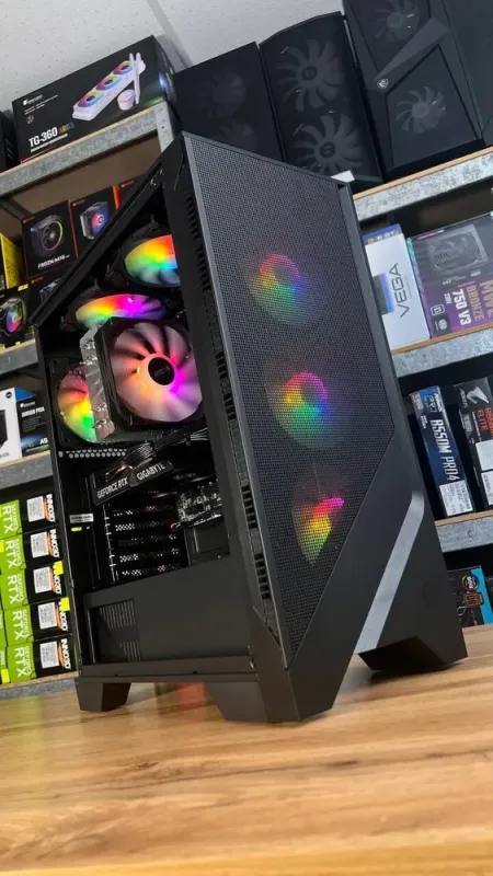 Збірка під замовлення:ігровий ПК MSI MAG Forge 120A Tower / AMD Ryzen 5 5600 (6 (12) ядер по 3.5 - 4.4 GHz) / 32 GB DDR4 / 1000 GB SSD M.2 / nVidia GeForce RTX 4060, 8 GB GDDR6, 128-bit / 650W - зображення 2