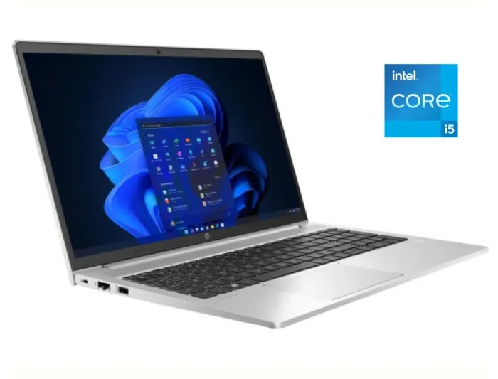 Ультрабук HP ProBook 450 G10 / 15.6" (1920x1080) IPS / Intel Core i5-1335U (10 (12) ядер по 3.4 - 4.6 GHz) / 8 GB DDR4 / 256 GB SSD / Intel Iris Xe Graphics / WebCam / Win 11 Pro б/в - зображення 1