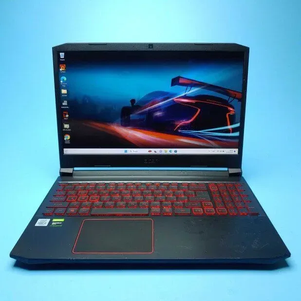 Ігровий ноутбук Acer Nitro 5 AN515-55 / 15.6" (1920x1080) IPS / Intel Core i5-10300H (4 (8) ядра по 2.5 - 4.5 GHz) / 16 GB DDR4 / 512 GB SSD / nVidia GeForce GTX 1650 Ti, 4 GB GDDR6, 128-bit / WebCam / Win 11 Home б/в - зображення 2