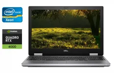 Мобільна робоча станція Dell Precision 7740 / 17.3" (1920x1080) IPS / Intel Xeon E-2276M (6 (12) ядер по 2.8 - 4.7 GHz) / 32 GB DDR4 / 1000 GB SSD / nVidia Quadro RTX 4000, 8 GB GDDR6, 256-bit / HDMI / WebCam / Windows 10 б/в
