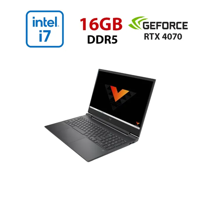 Ігровий ноутбук HP Victus 16-R0055NO / 16" (1920x1080) IPS / Intel Core i7-13700HX (16 (24) ядер по 2,1 - 5,0 ГГц) / 16 ГБ DDR5 / 960 ГБ SSD / nVidia GeForce RTX 4070, 8 ГБ GDDR6, 128-біт / Веб-камера б/в - зображення 1