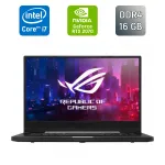 Ігровий ноутбук Asus Zephyrus S GX 502GW / 15,6" (1920x1080) IPS / Intel Core i7-9750H (6 (12) ядер по 2,6 - 4,5 ГГц) / 16 ГБ DDR4 / 1000 ГБ SSD / nVidia GeForce RTX 2070, 8 ГБ GDDR6, 256-біт / HDMI / Windows 10 б/в