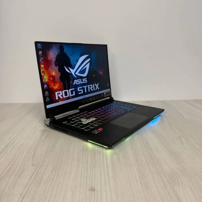 Ігровий ноутбук Б-класу Asus ROG Strix G15 Advantage Edition G513QY / 15.6" (2560x1440) IPS / AMD Ryzen 9 5980HX (8 (16) ядер по 3,3 - 4,8 ГГц) / 16 ГБ DDR4 / 512 ГБ SSD NVMe / AMD Radeon RX 6800M, 12 ГБ GDDR6, 192-біт б/в - зображення 4