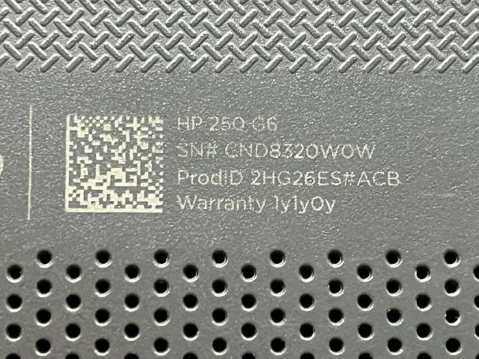 Ноутбук Б-клас HP 250 G6 / 15.6" (1920x1080) TN / Intel Core i3-6006U (2 (4) ядра по 2.0 GHz) / 8 GB DDR4 / 120 GB SSD / Intel HD Graphics 520 / WebCam б/в - зображення 8