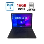 Ультрабук Microsoft Surface Laptop 4 2021 / 13.5" (2256x1504) IPS Touch / Intel Core i7-1185G7 (4 (8) ядра по 3.0 - 4.8 GHz) / 16 GB DDR4 / 256 GB SSD / Intel Iris Xe Graphics / WebCam б/в