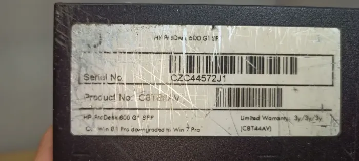 Комп'ютер HP ProDesk 600 G1 SFF / Intel Core i5-4460 (4 ядра по 3.2 - 3.4 GHz) / 16 GB DDR3 / 500 GB HDD / Intel HD Graphics 4600 б/в - зображення 8