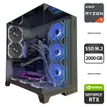 Збірка під замовлення:: комп'ютер GameMax Infinity Pro White Tower / AMD Ryzen 7 7700 (8 (12) ядер по 3,8 - 5,3 ГГц) / 32 ГБ DDR5 / 2000 ГБ SSD M.2 / nVidia GeForce RTX 5070, 12 ГБ GDDR7, 192-біт / 850 Вт