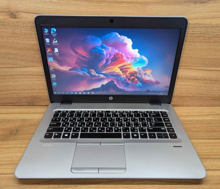 Ультрабук HP EliteBook 840 G4 / 14" (1366x768) TN / Intel Core i7-7600U (2 (4) ядра по 2.8 - 3.9 GHz) / 8 GB DDR4 / 240 GB SSD / Intel HD Graphics 620 / Fingerprint / WebCam / Windows 10 б/в - зображення 2